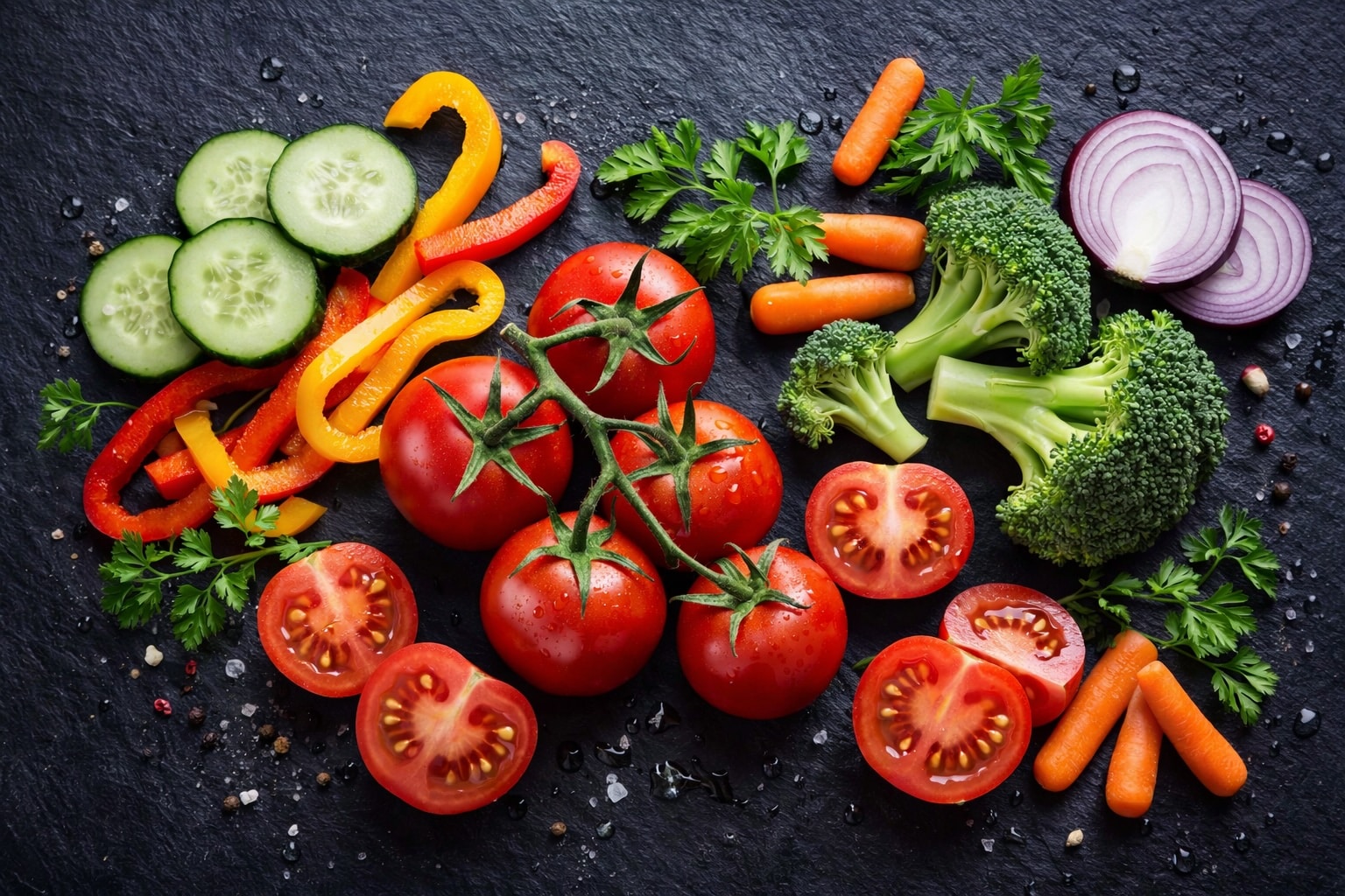 Gemüse auf dem Tisch